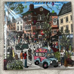 Colorful City Scene Art Print